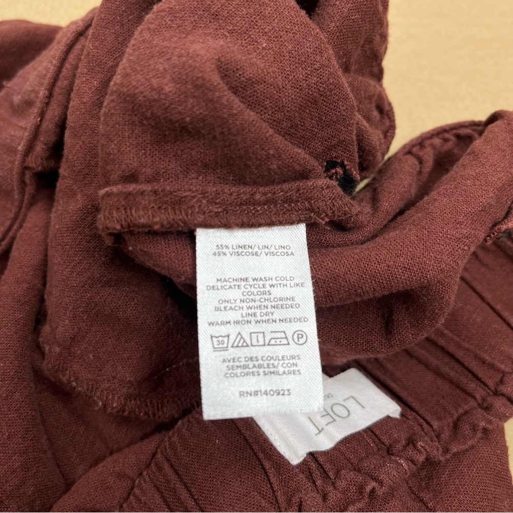 Two Pack Loft Linen Blend Shorts - Picture 6 of 12